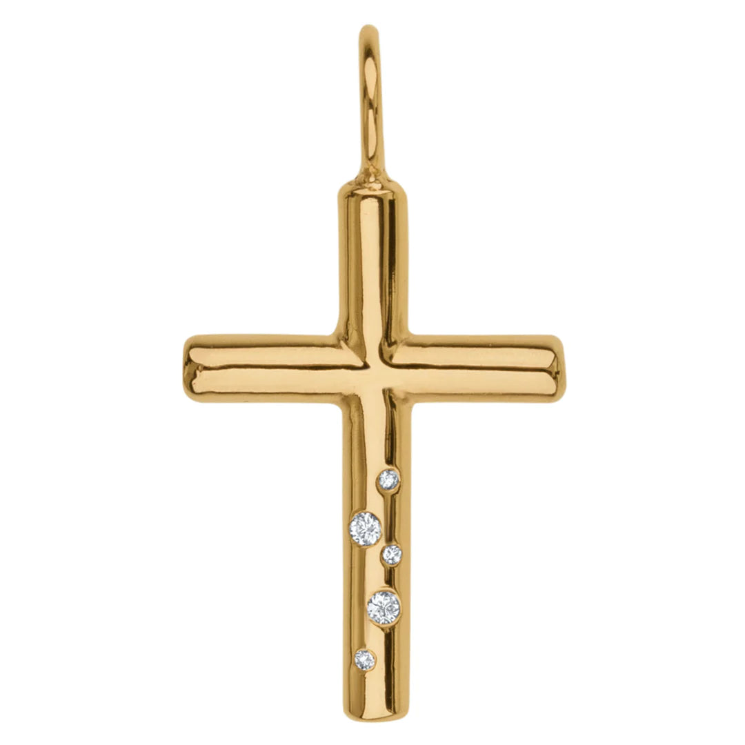 Diamond Cross Charm