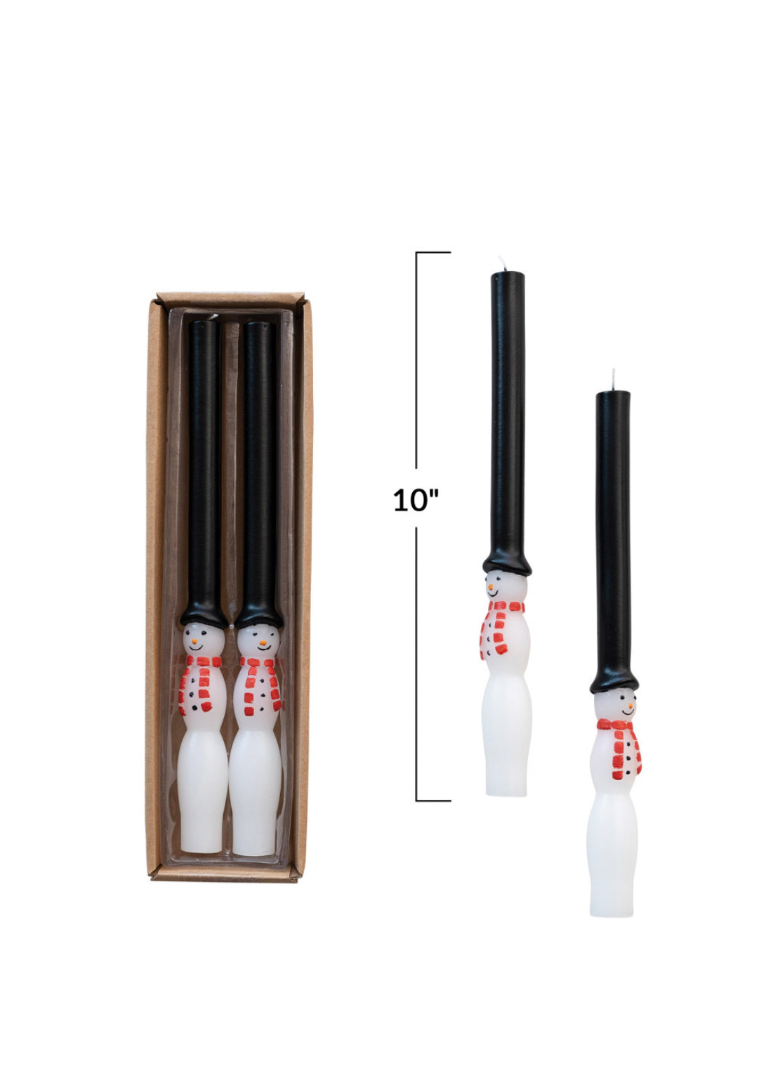 Snowman Taper Candle