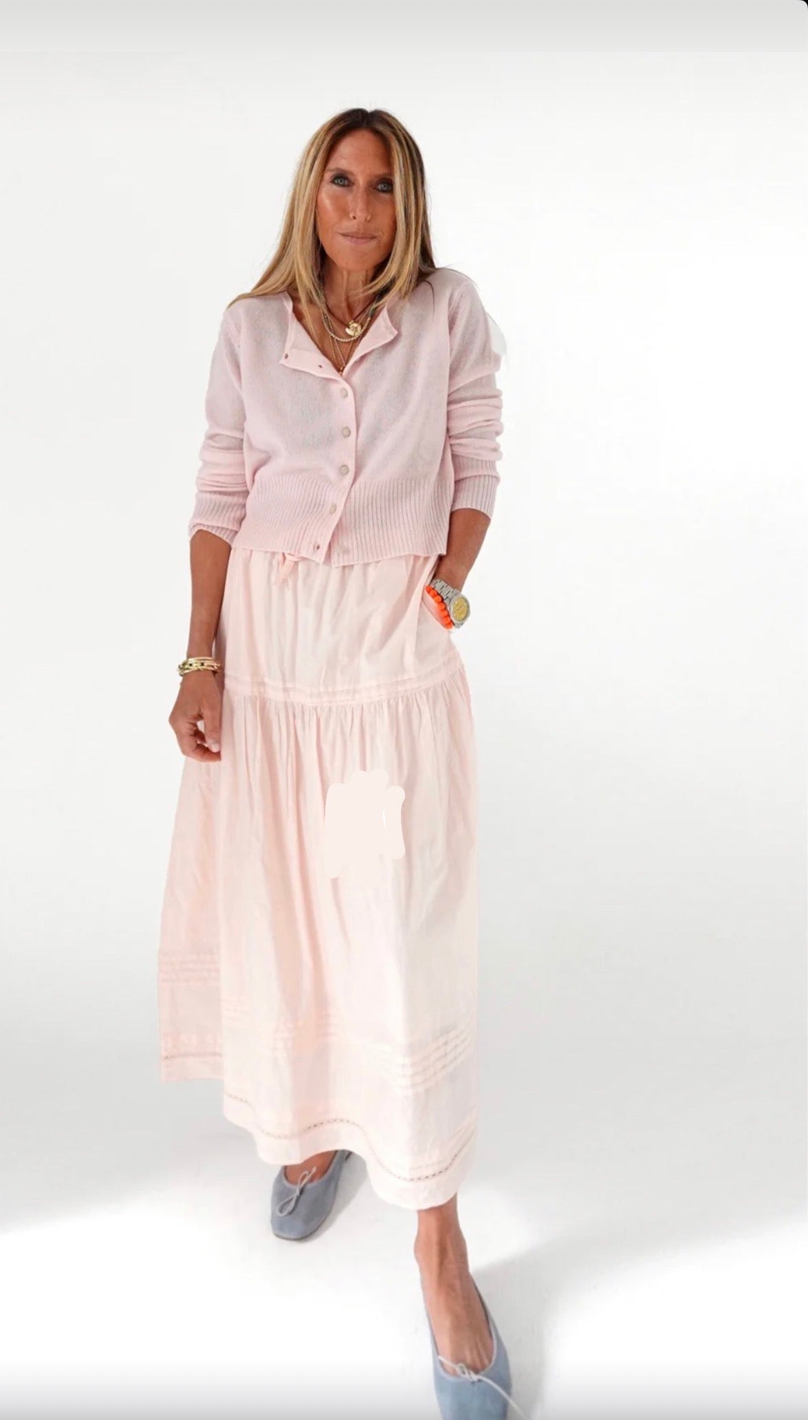 Vacance Pintuck Skirt