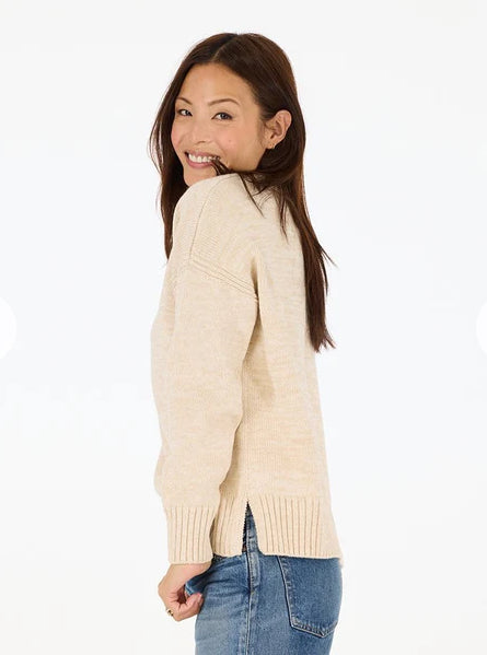 Boyfriend Love Square Sweater Natural