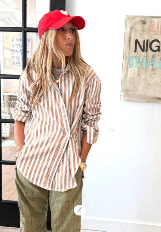 Jack Stripe Flannel Shirt