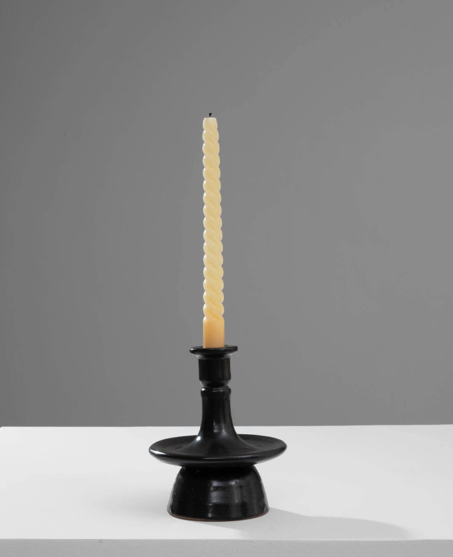 Ceramic Candlestick Black