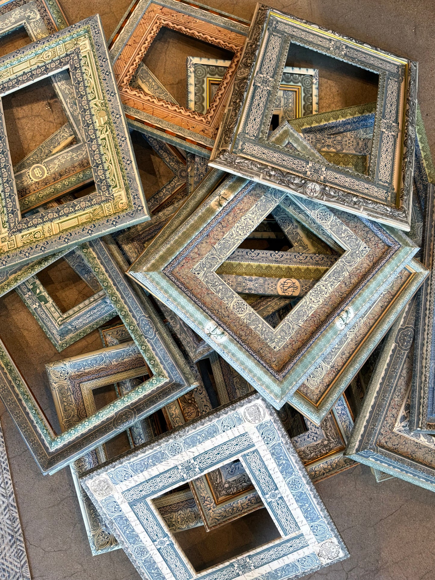 Antique French Paper Covered Frames
