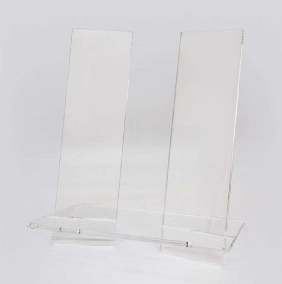Lucite Book Stand Vertical
