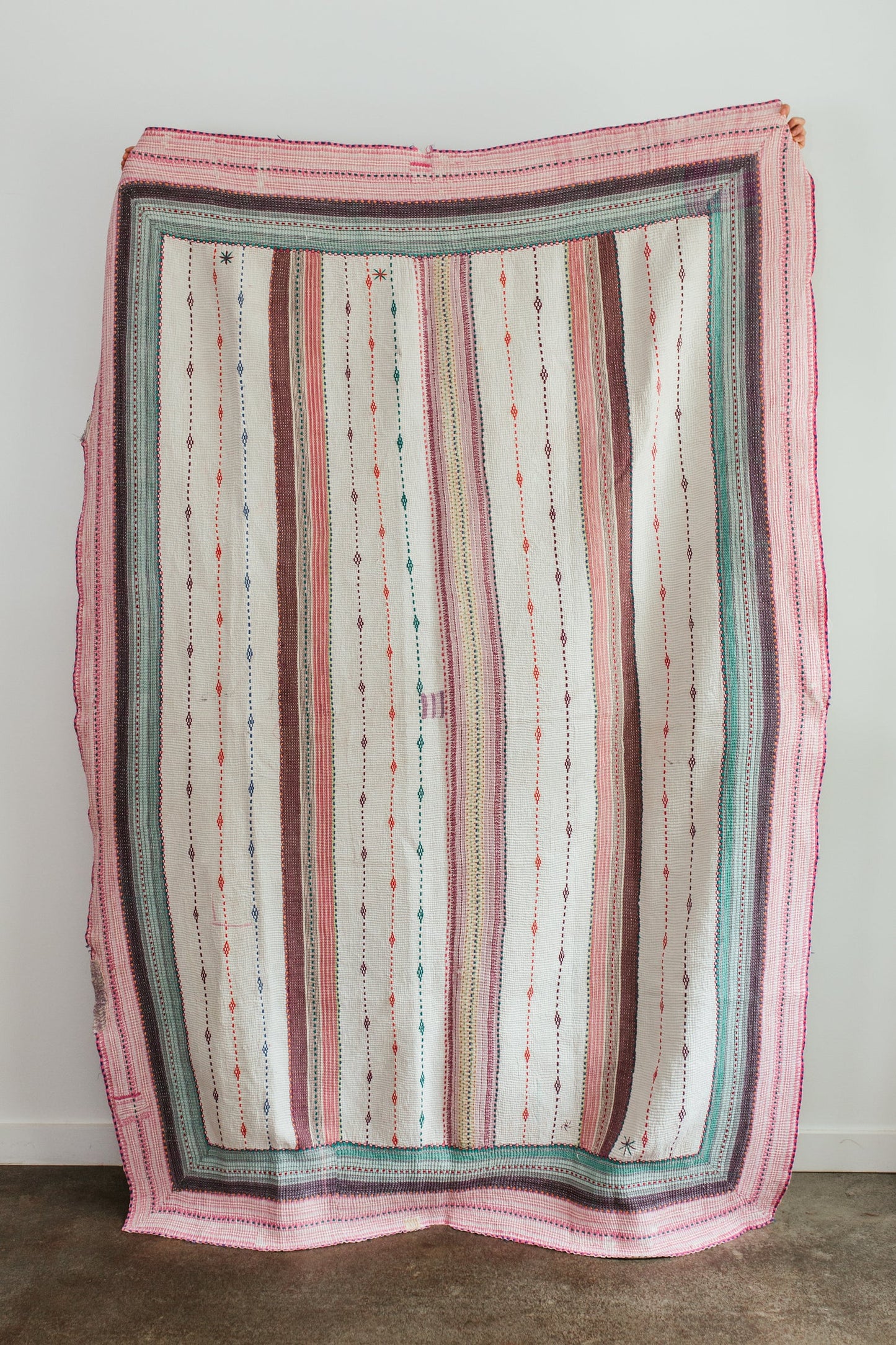 Pink and Purple Vintage Quilt