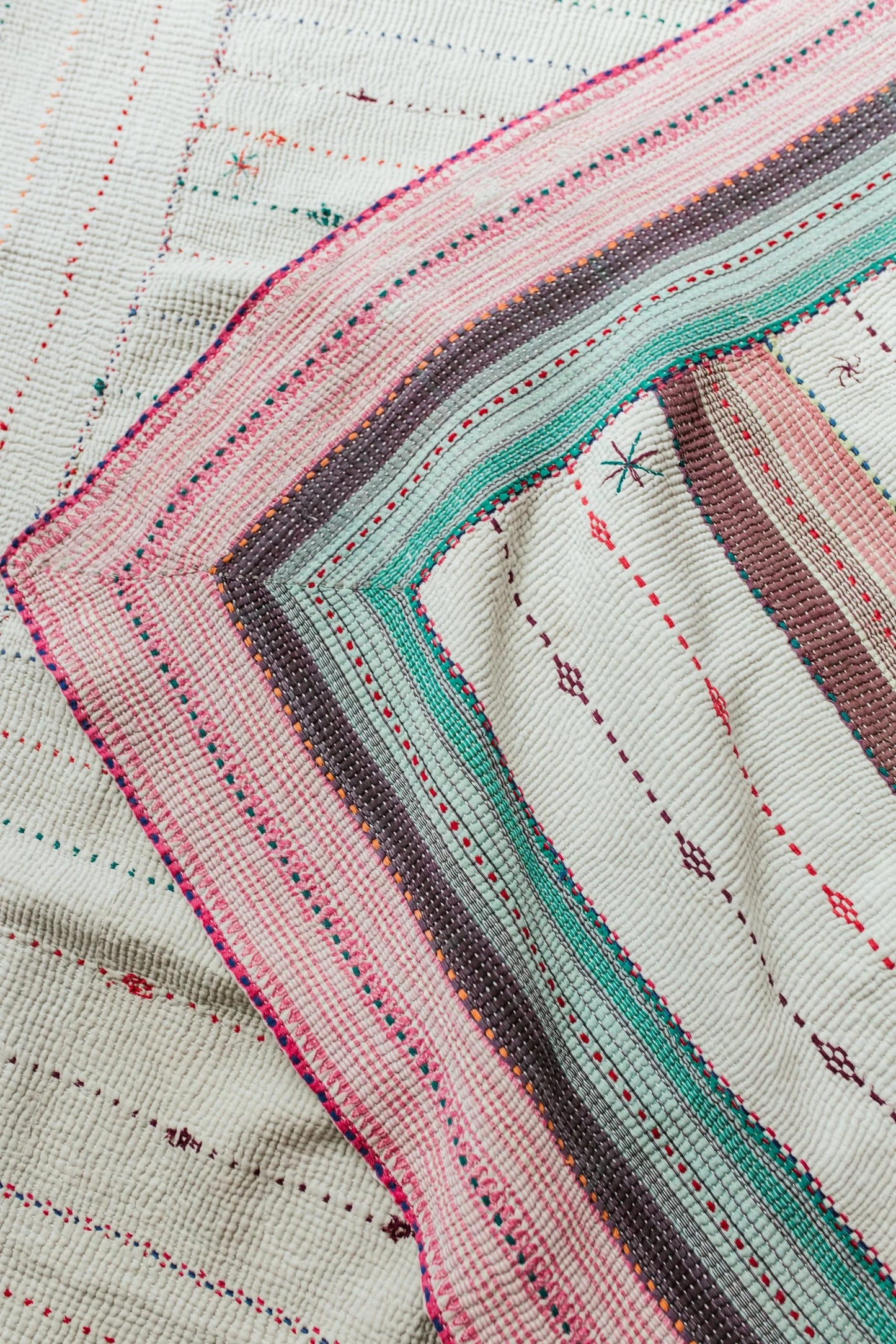 Pink and Purple Vintage Quilt