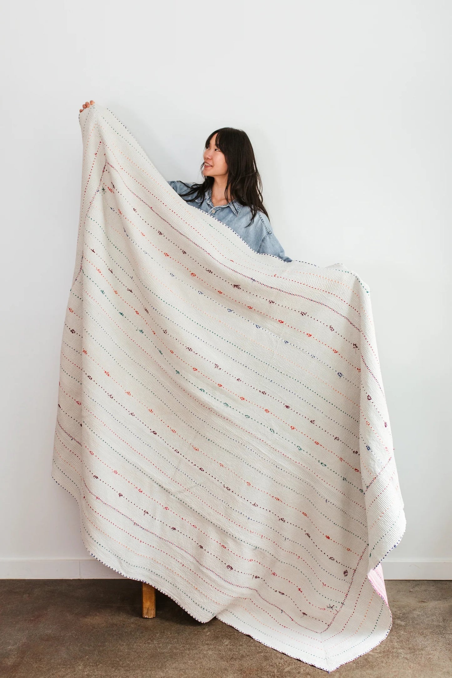Pink and Purple Vintage Quilt