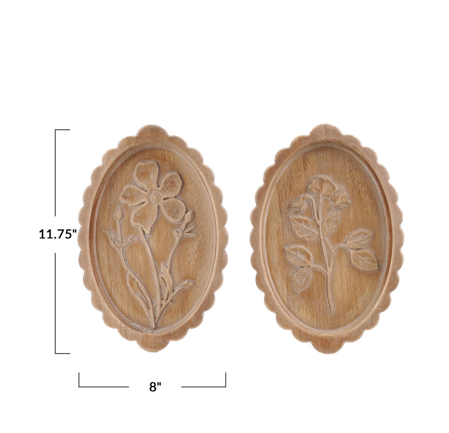 Scalloped Wood Wall Decor