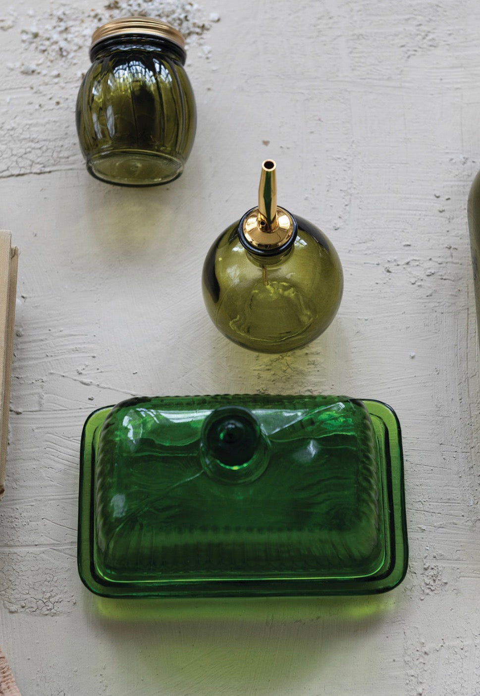 Green Butter Dish