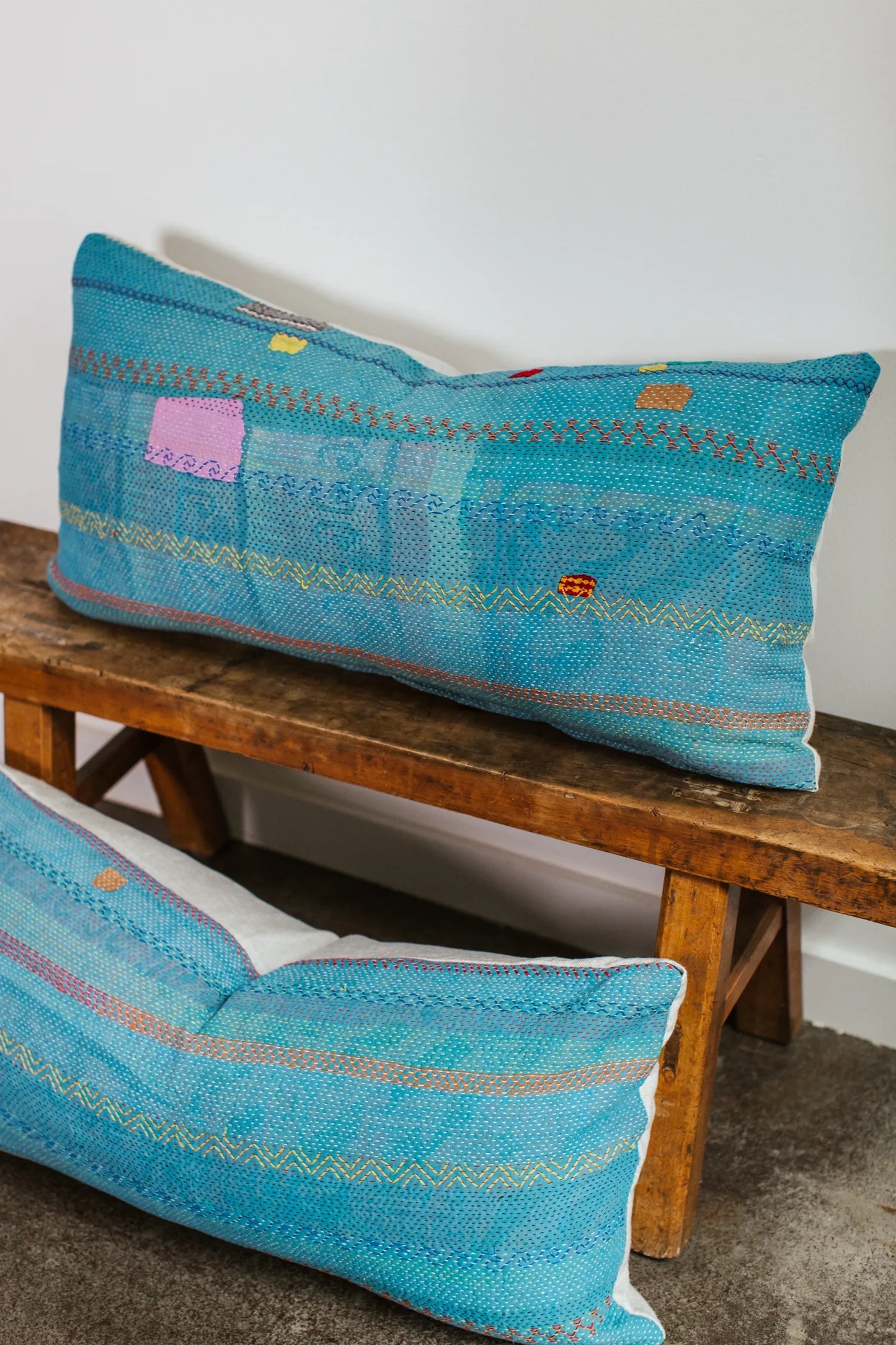 Vintage Quilt Large Lumbar Pillow