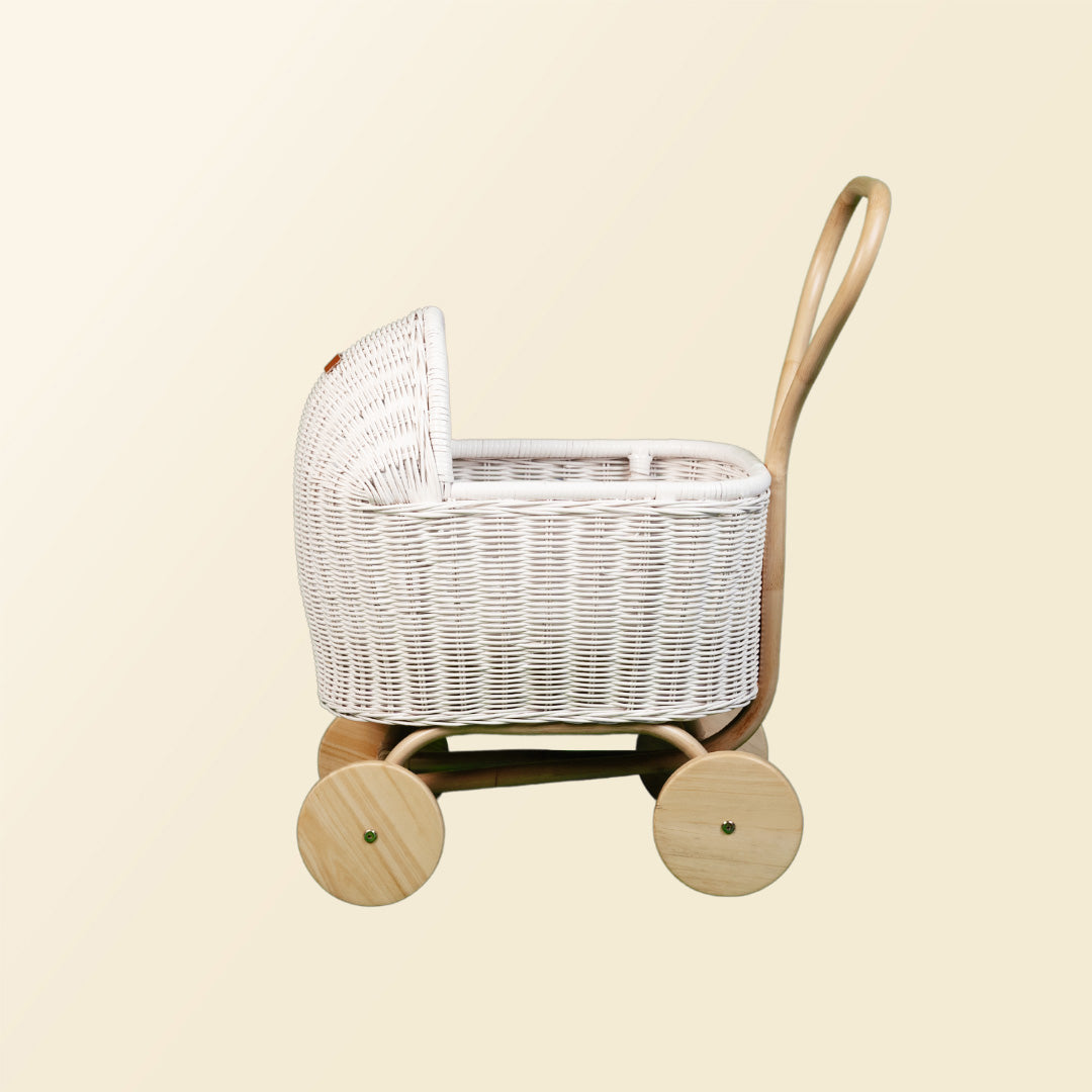 Rattan Doll Stroller