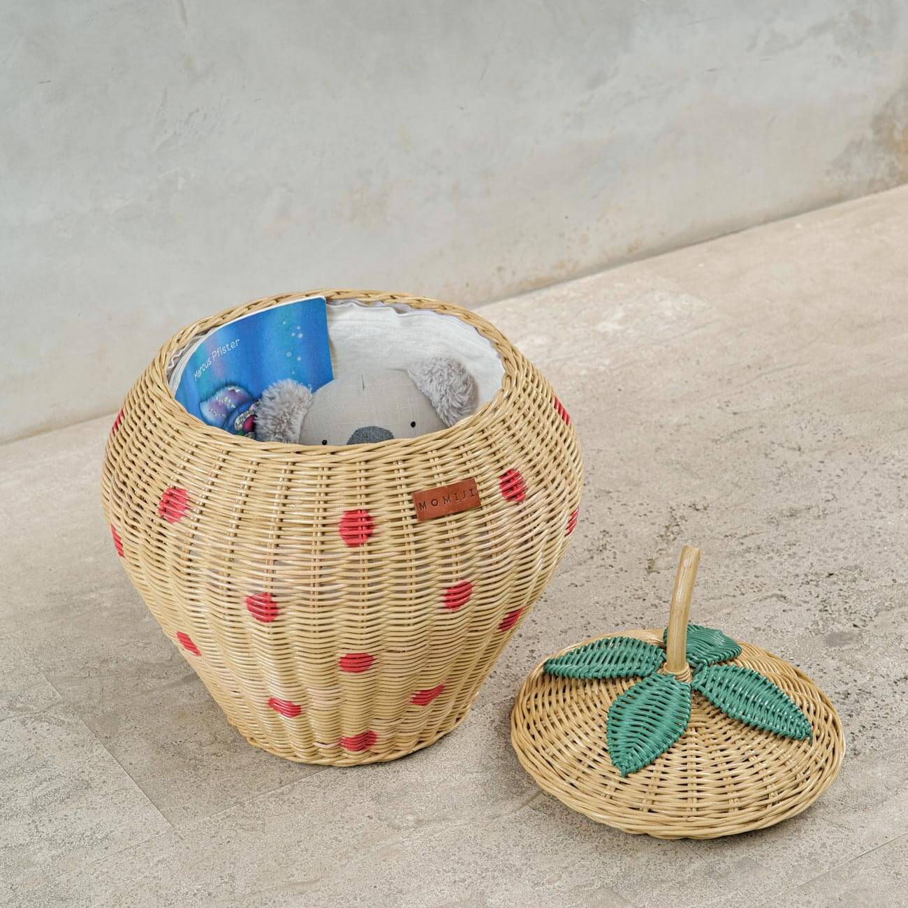 Strawberry Rattan Basket