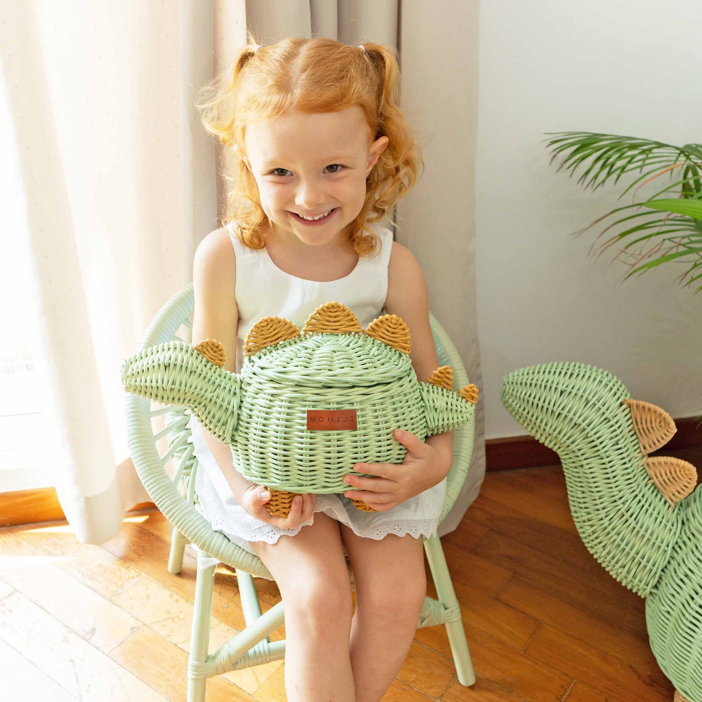 Dinosaur Rattan Basket