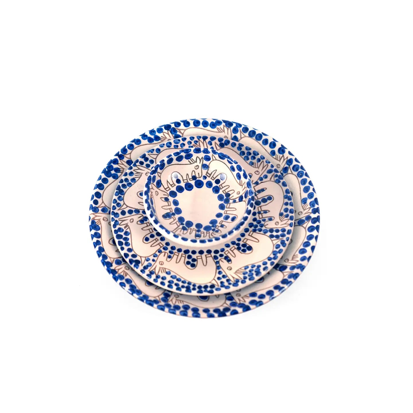 Dotted Donkey Ceramic Plate
