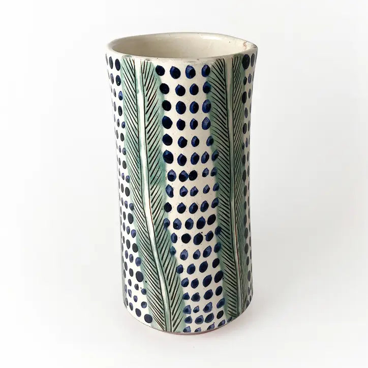 Palm Ceramic Vase