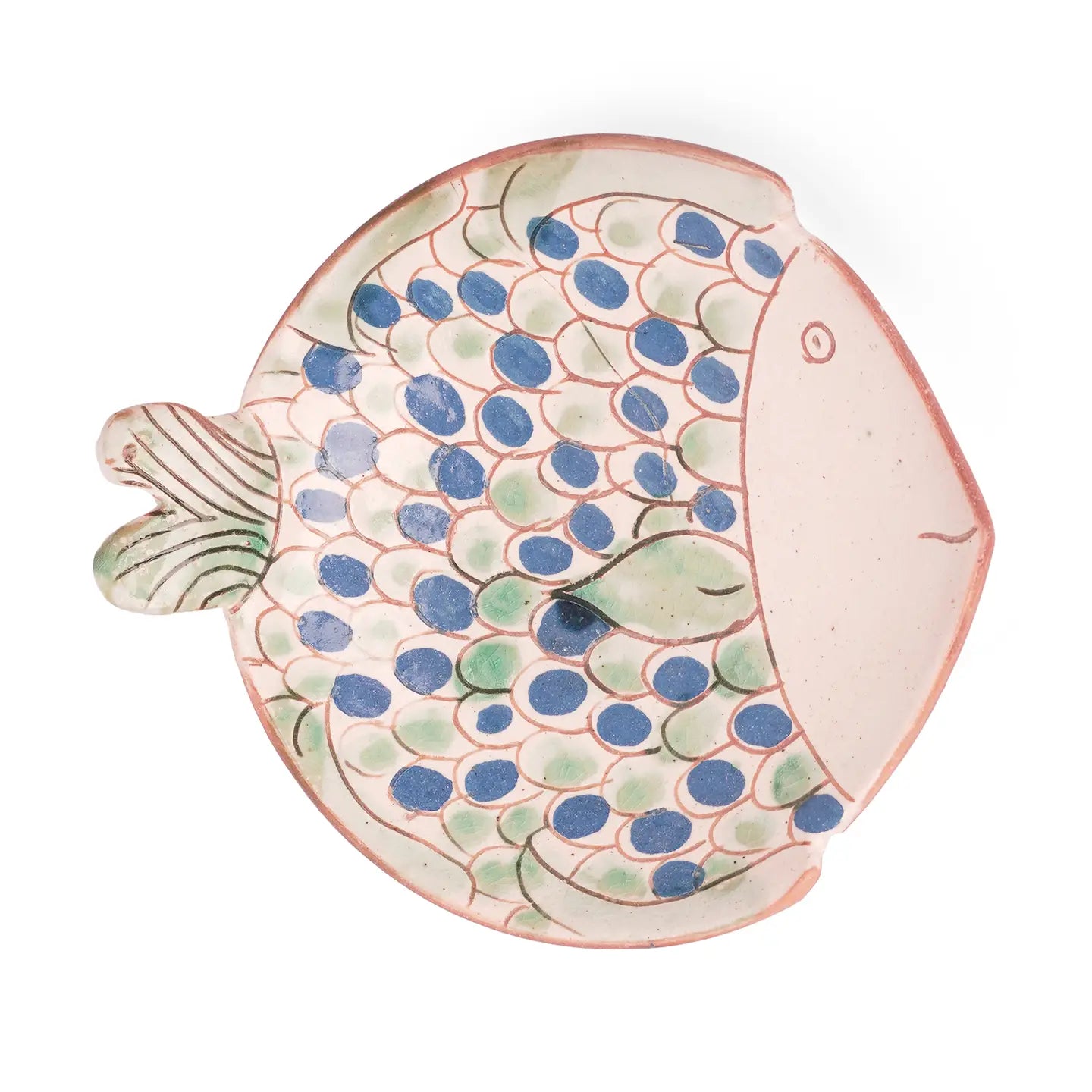 Small Blue Fish Ceramic Plate