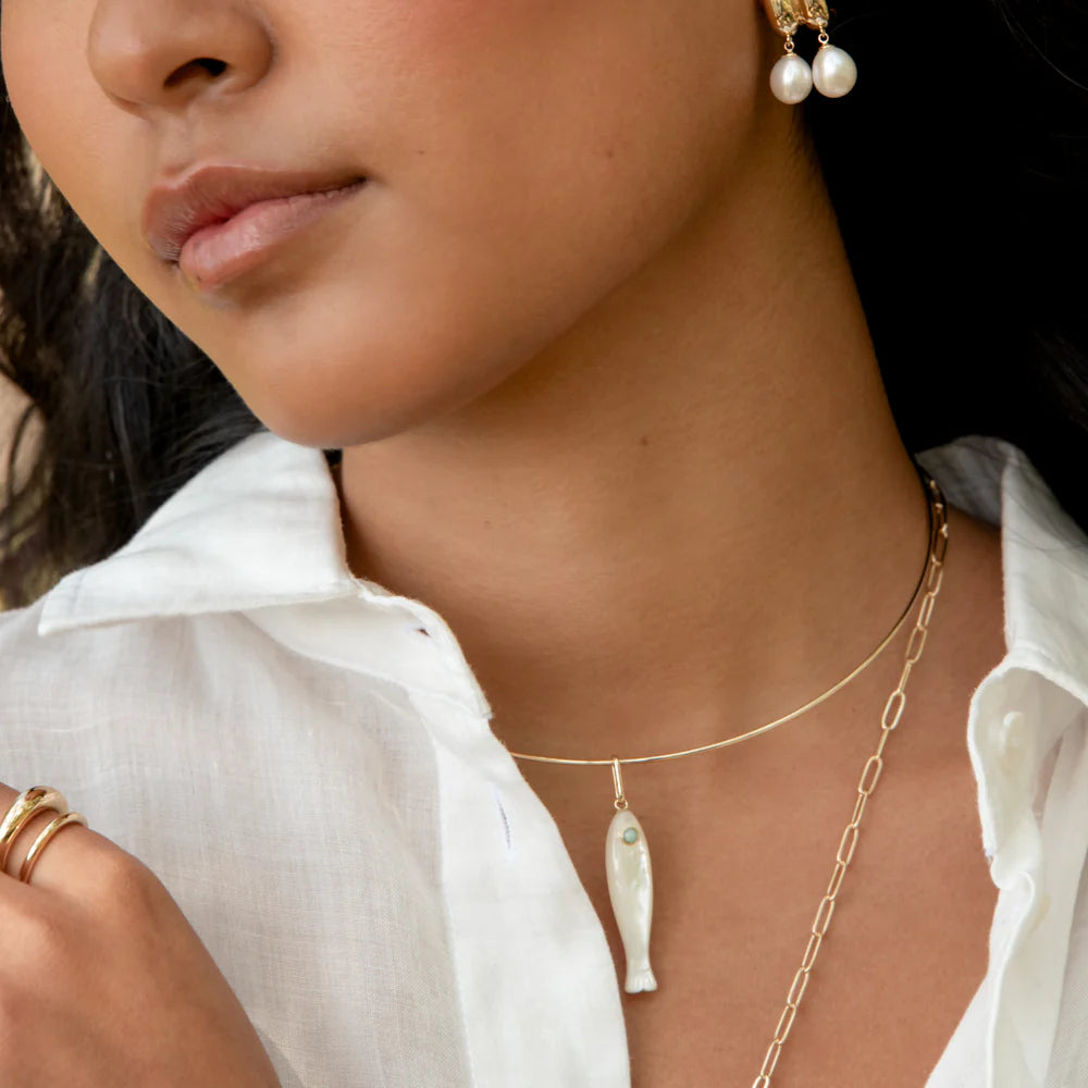 Fish Mother of Pearl Charm