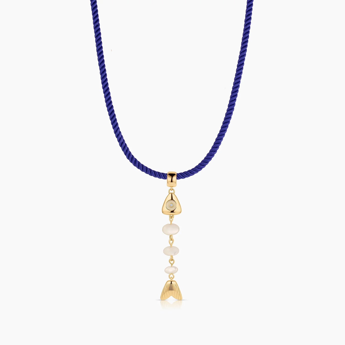 Pea Mother of Pearl Fish Bail Charm