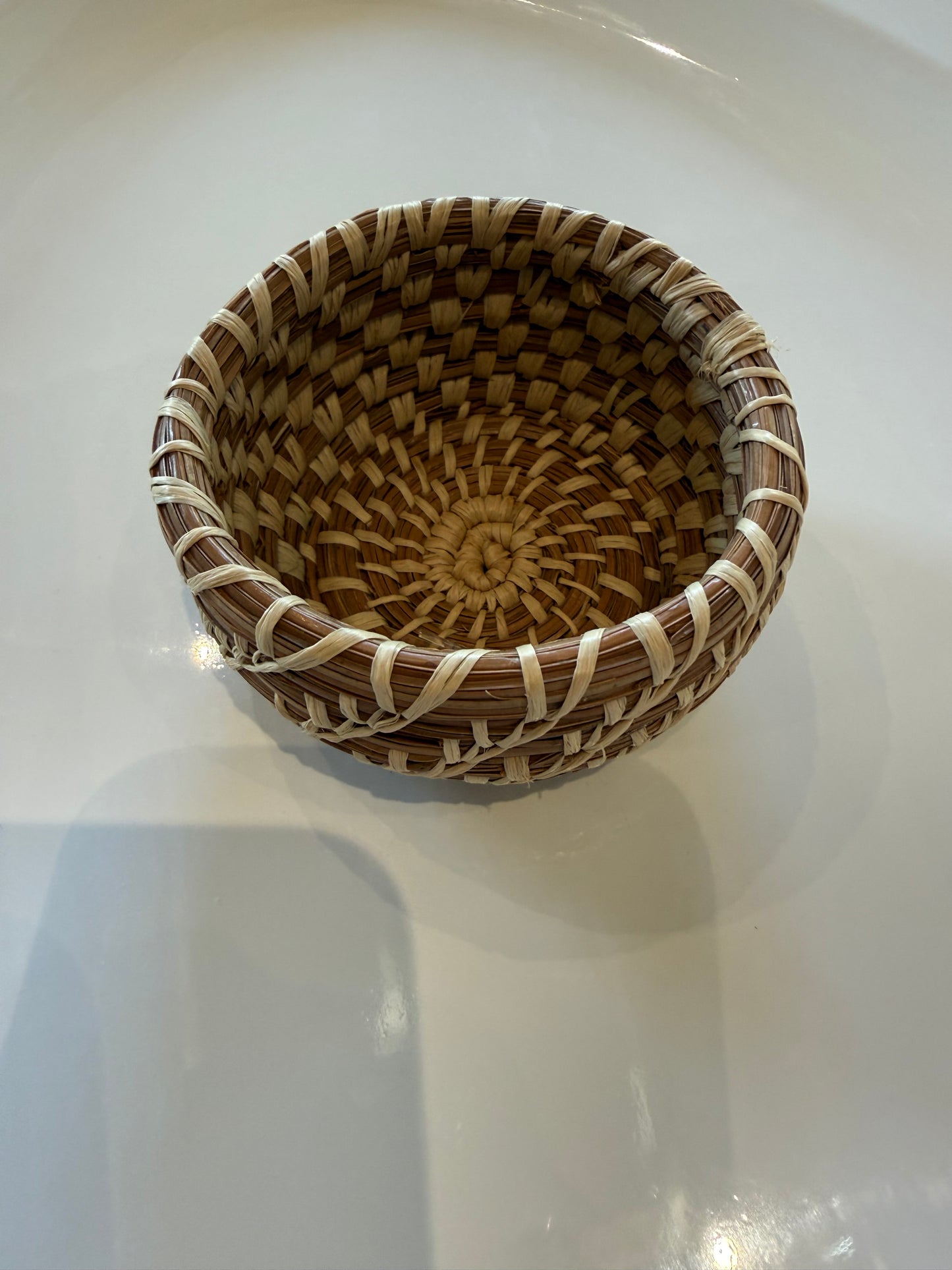 Miniature Pine Needle Bowl Basket