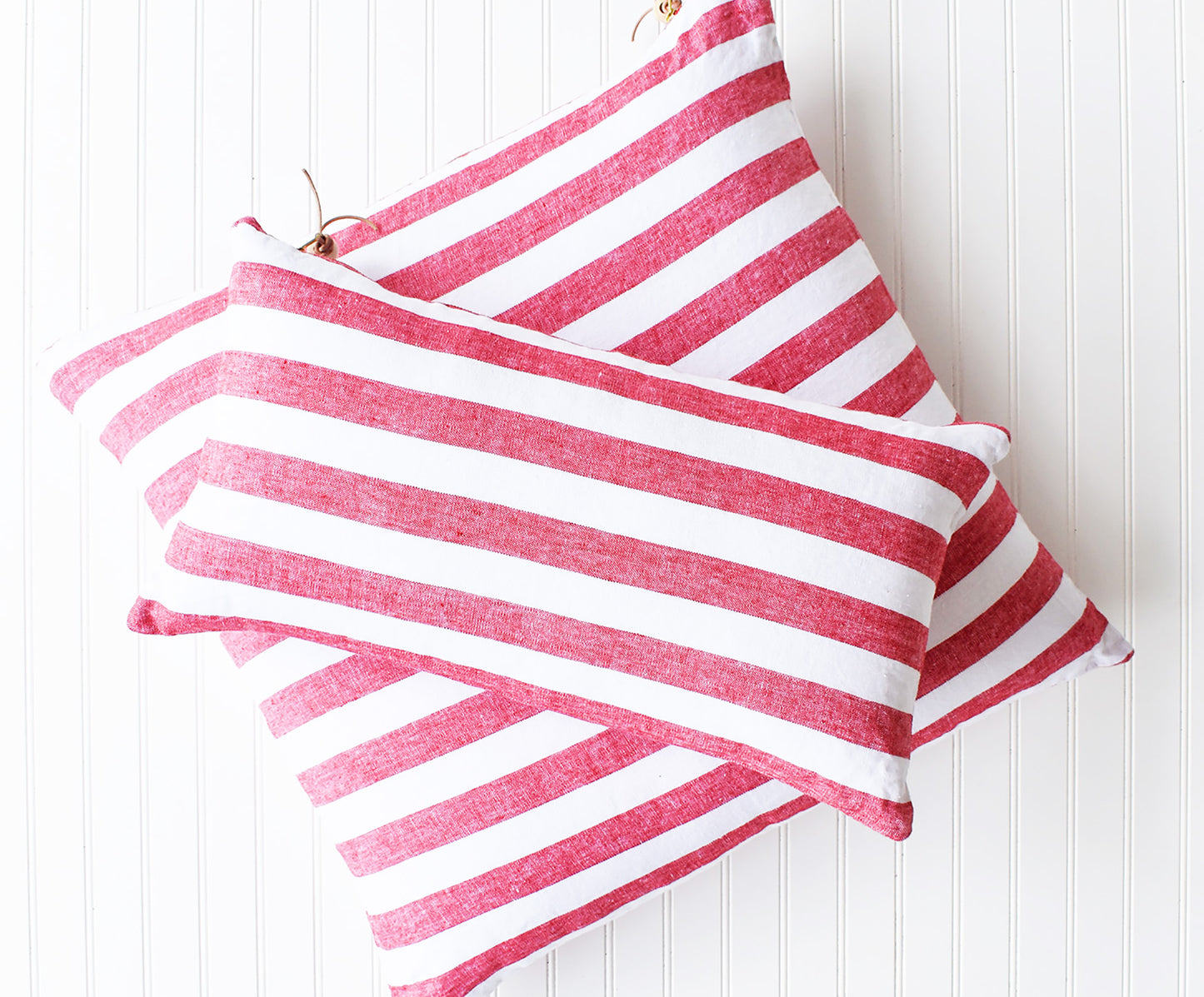 Red & White Stripe Pillow