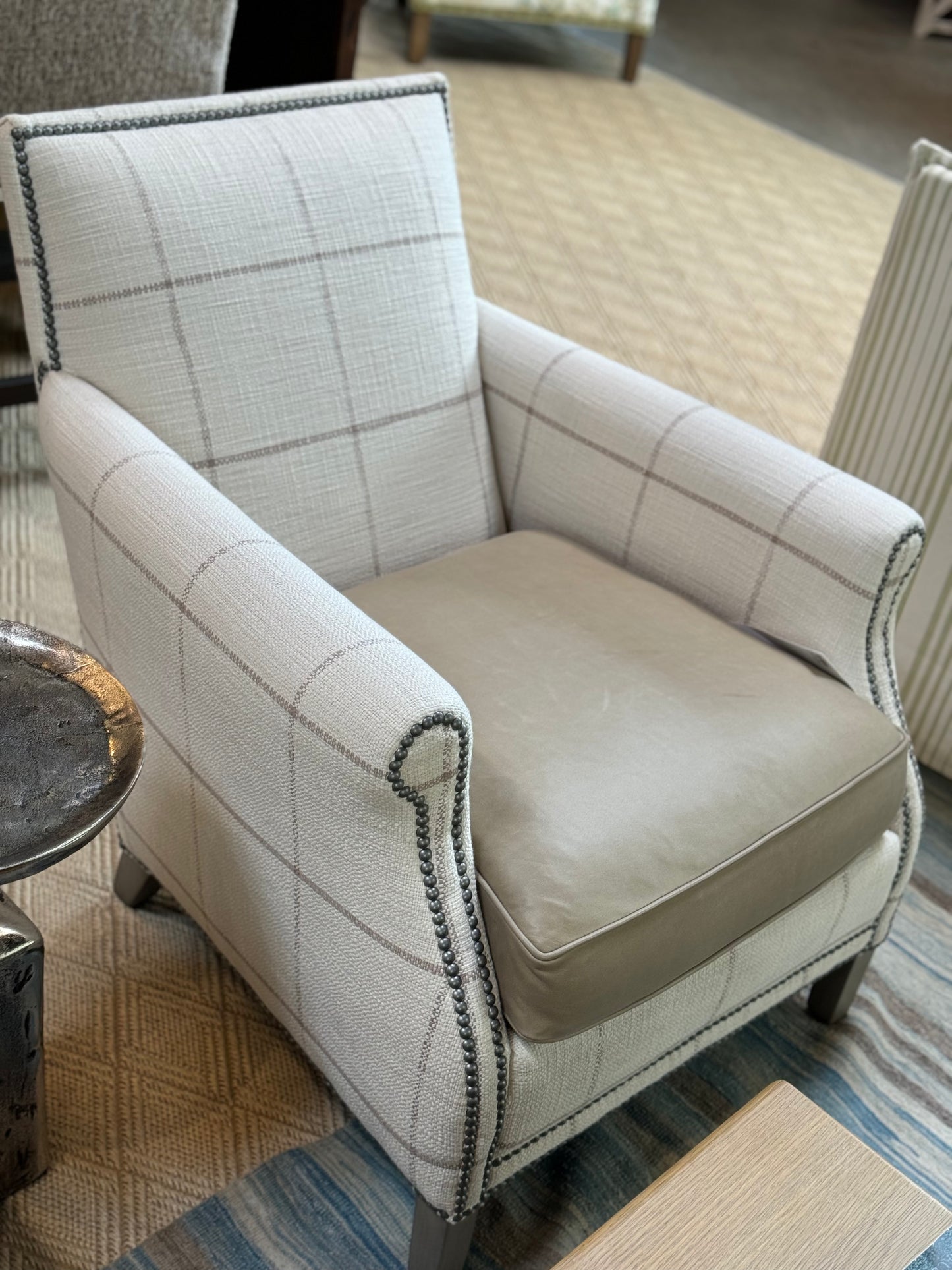 L1703-01 Leather Chair - Jennings Flax