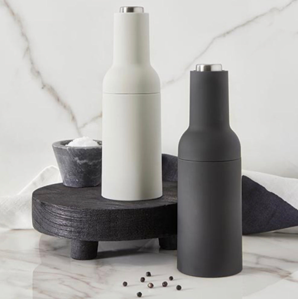 Electric Matte Black Pepper Grinder
