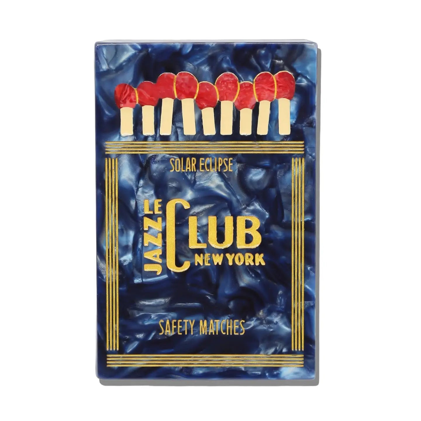 Hand-Painted Le Jazz Club Matches Heirloom Box