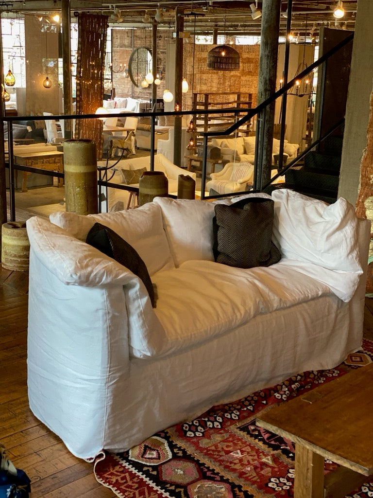 Havana Loveseat - Tahoe White