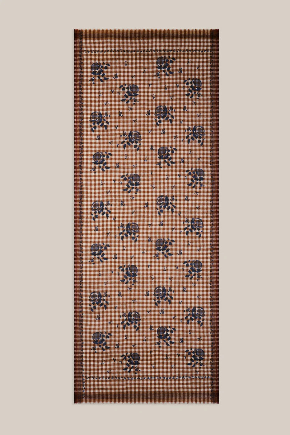Scarf Vichy Flowers