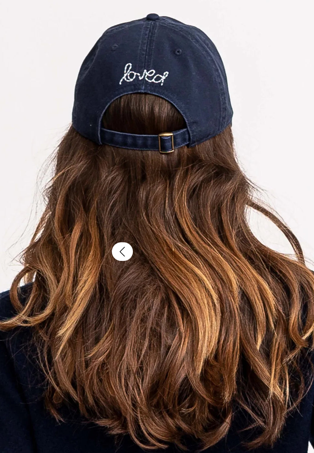 Baseball Hat Heart Patch Indigo/White