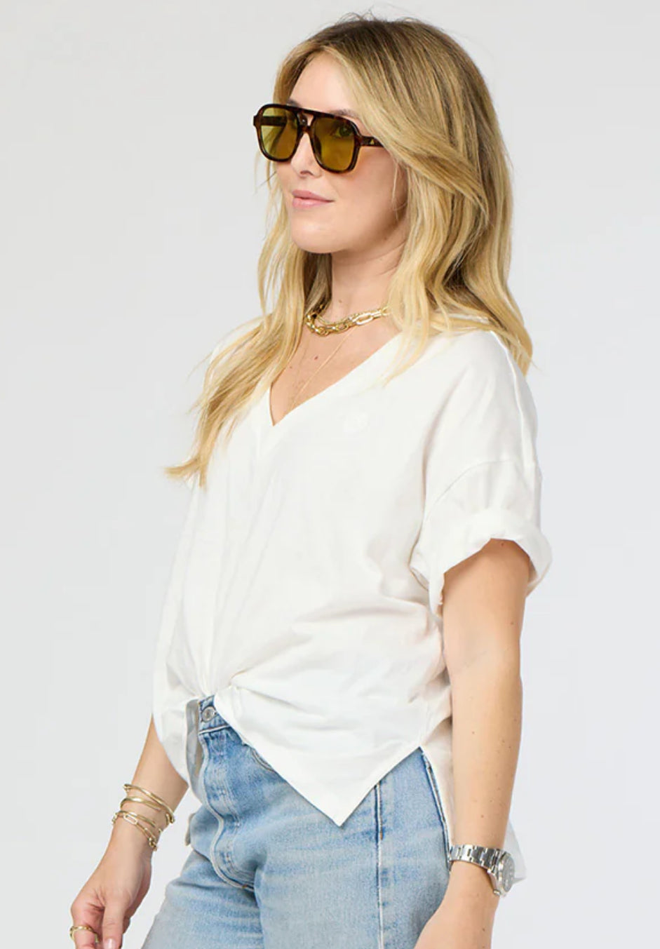 Boxer V Neck Tee