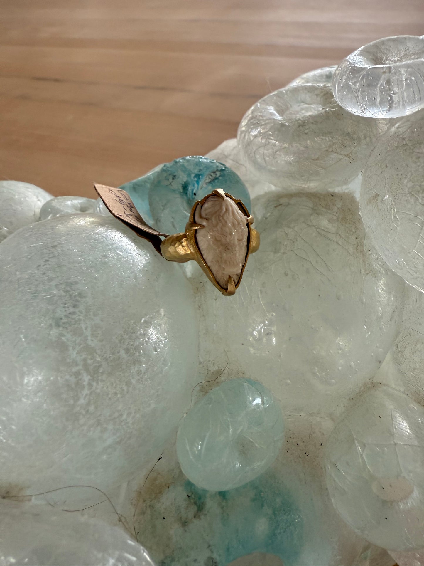 Carved Bison Ring