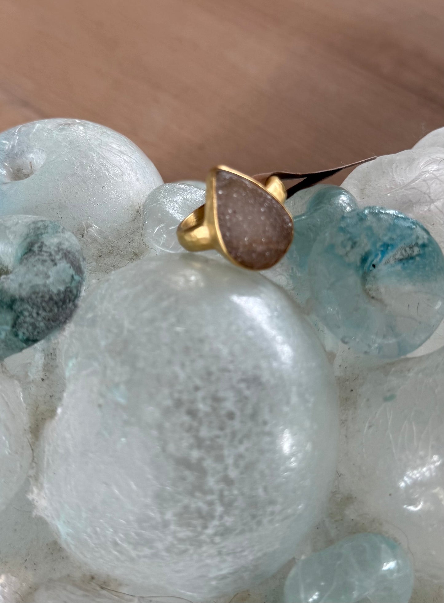 Natural Drusy Ring