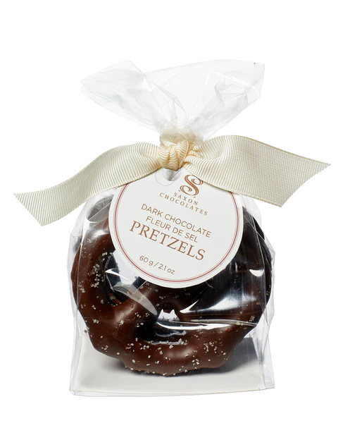 Dark Chocolate Fleur de Sel Pretzels Bag