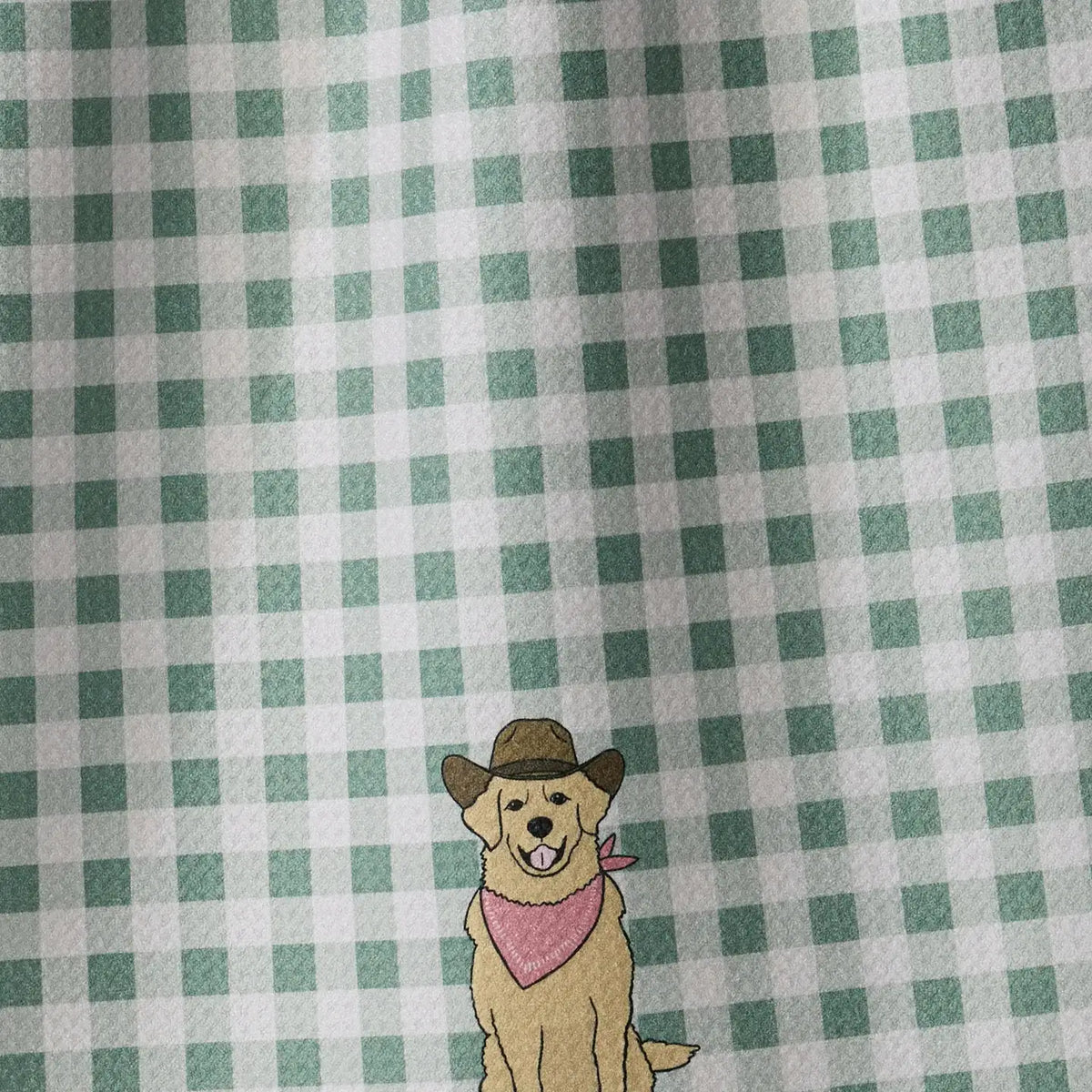 Golden Western Tea Towel Sage