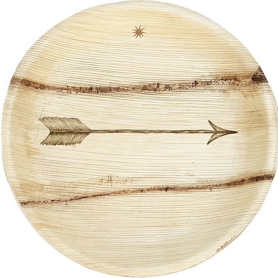 Compostable Palm Leaf Plates | Single Arrow