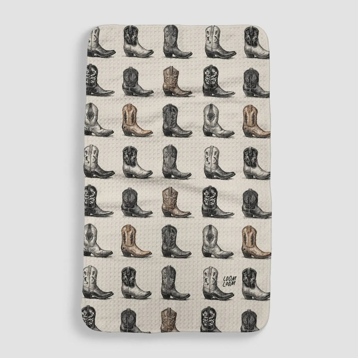 Boot Rows Kitchen Towel