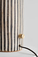 Load image into Gallery viewer, Terra Lamp Stripe + Black Shade
