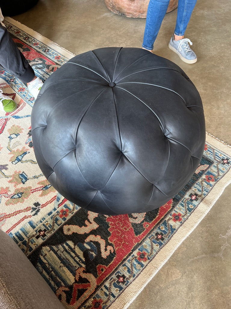 26" Pouf - Brocco Black