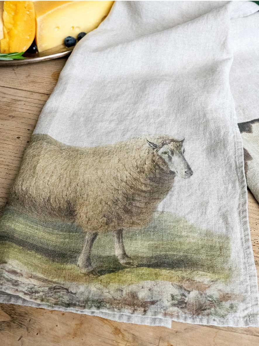 Sheep and Cow Kitchen Towels