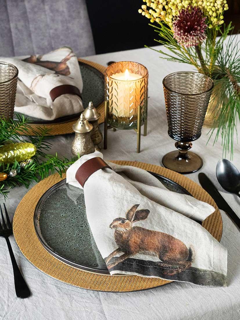 Wild Animal Napkin Set of Six