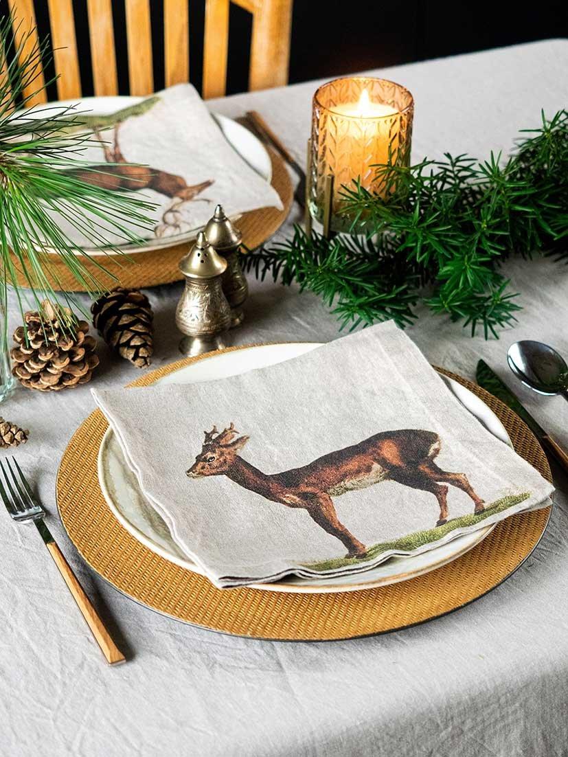 Wild Animal Napkin Set of Six