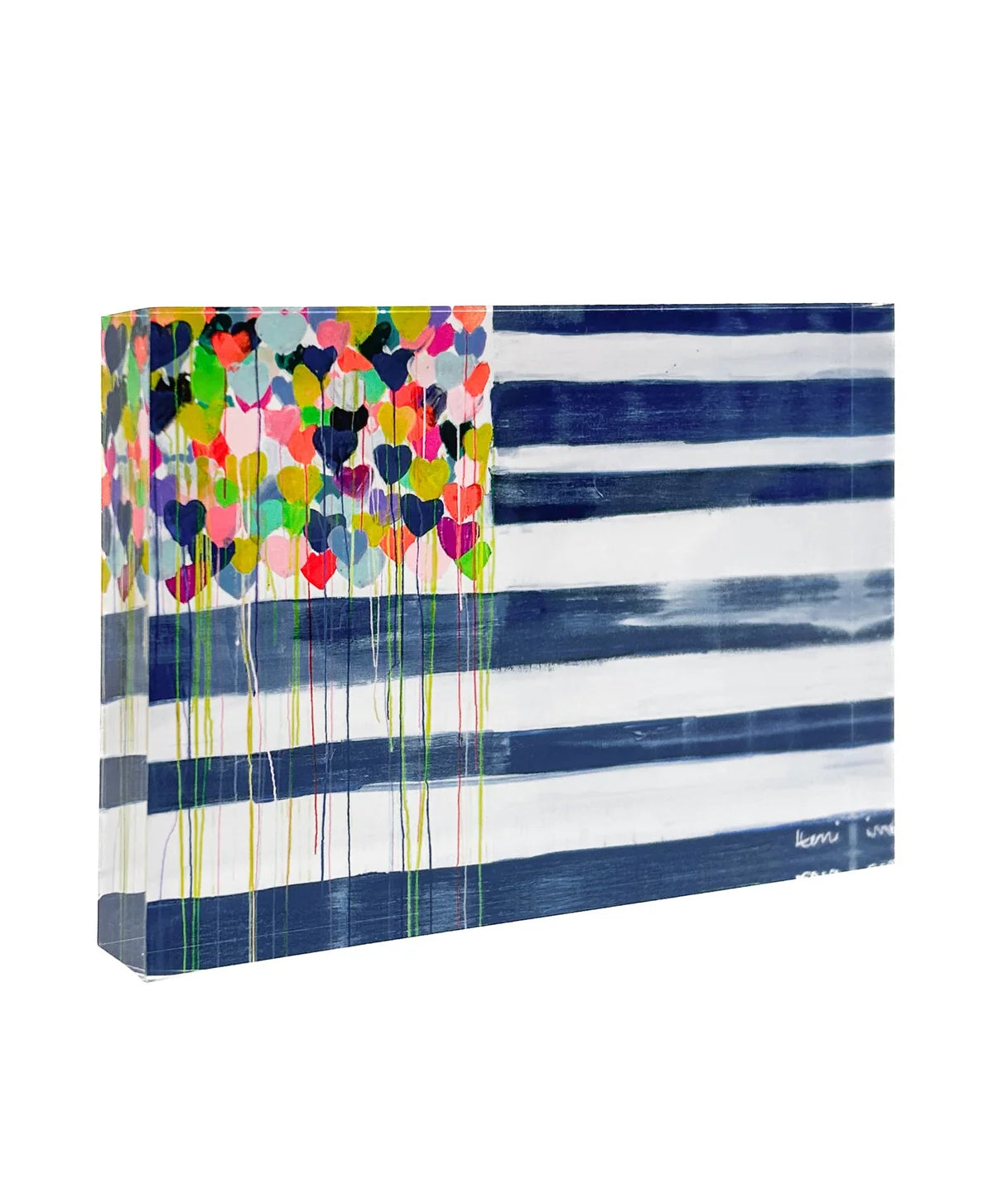 United States of Love Flag Block