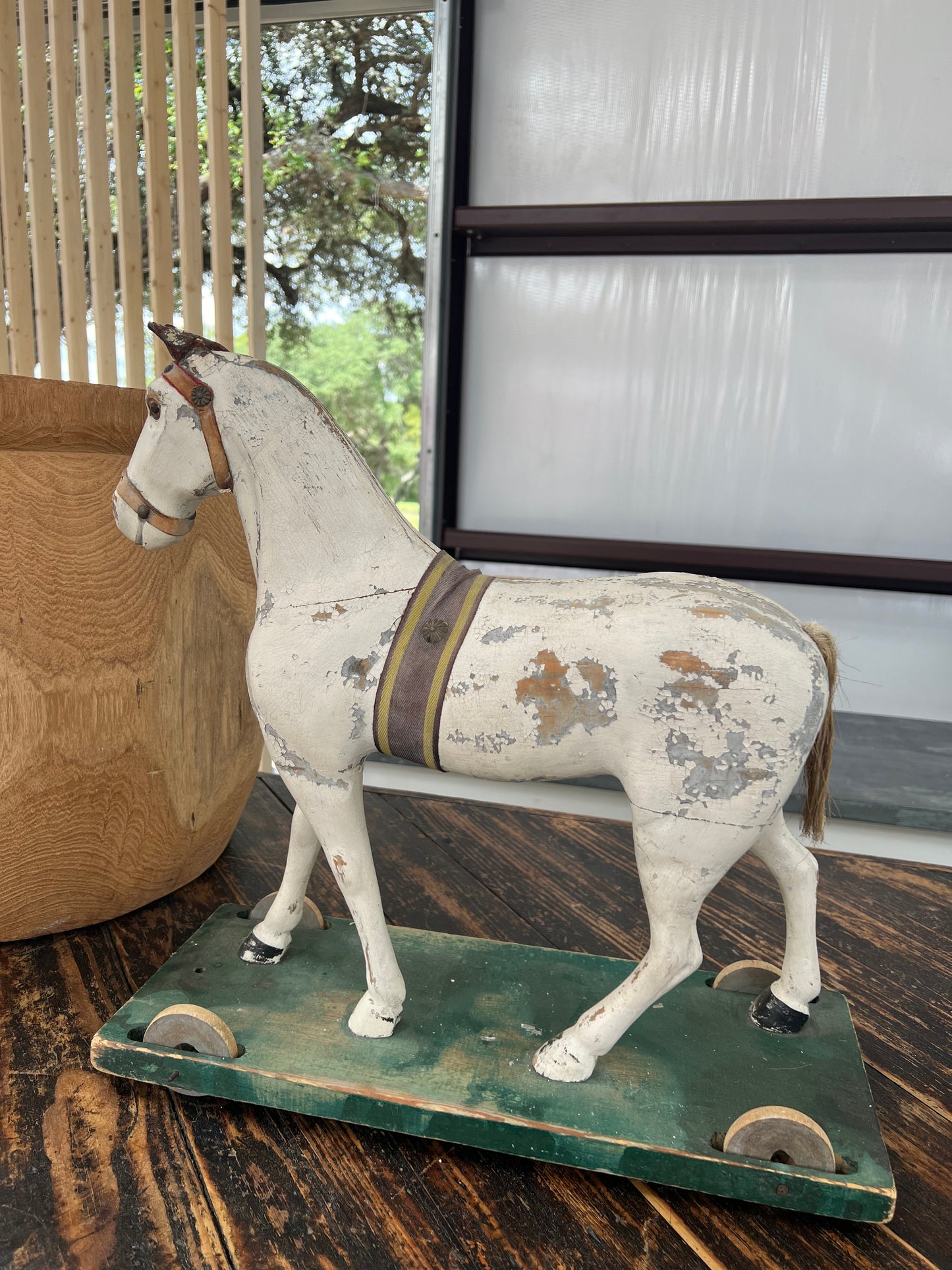 Swedish Carved Wooden Horse circa 1890