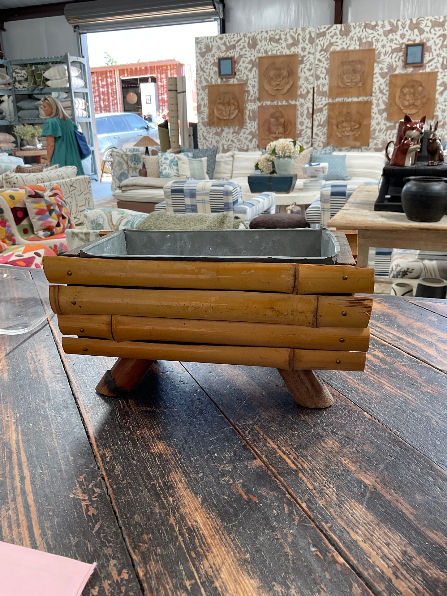 Vintage Planter Bamboo