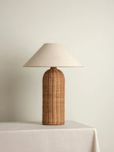 Load image into Gallery viewer, Tall Rattan Table Lamp
