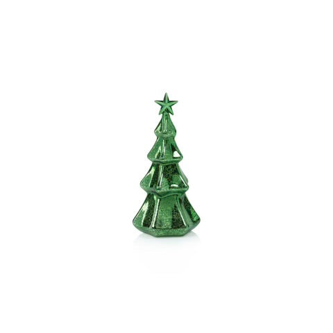 LED Hexagon Antique Green Tree with Star