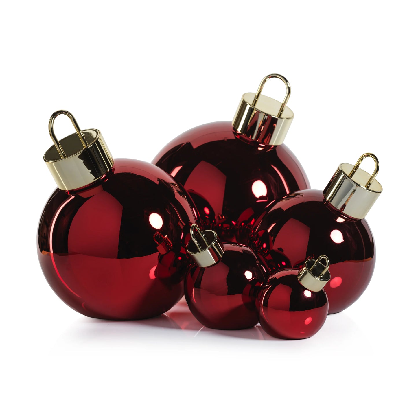 LED Red Glass Oversized Ball