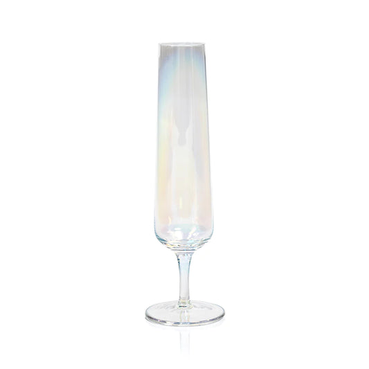 Festive Iridescent Champagne Flute
