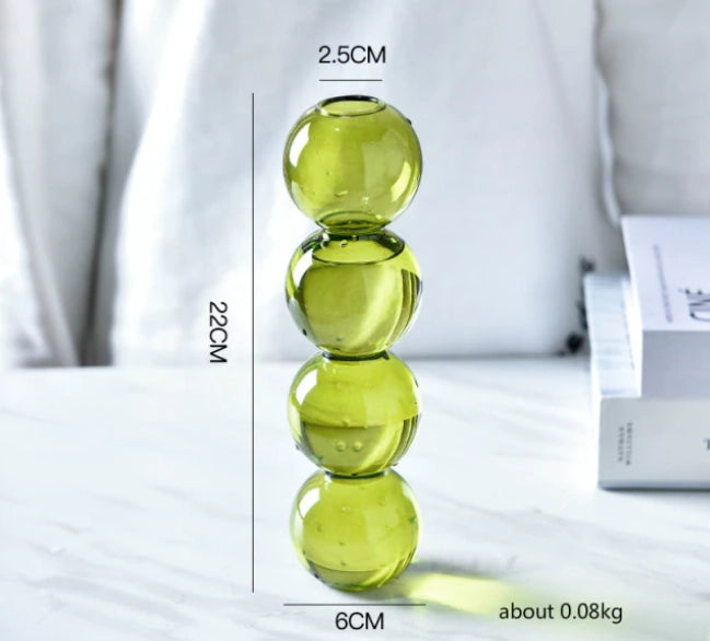Bubble Shape Glass Vase